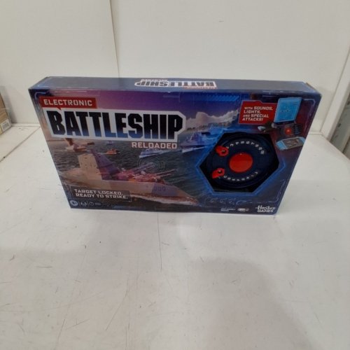 HASBRO GAMING ELECTRONIC BATTLESHIP RELOADED WITH LIGHTS AND SOUNDS - 1 TO 2 PLAYERS - AGES 8+ - MULTICOLOR (MODEL: F7565) image 4