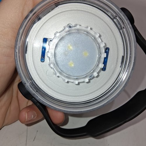 SOLAR LIGHT WATER BOTTLE, AND PHONE CHARGER - 23OZ - BLEU/BLACK image 6