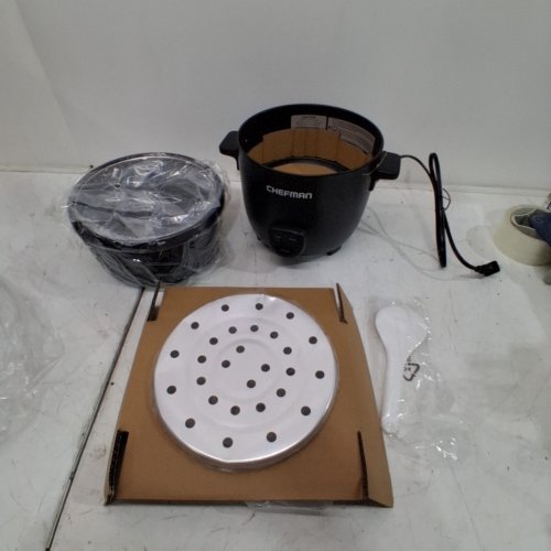 RICE COOKER WITH AUTOMATIC KEEP WARM AND NON STICK INNER POT - 16-CUP - BLACK image 3