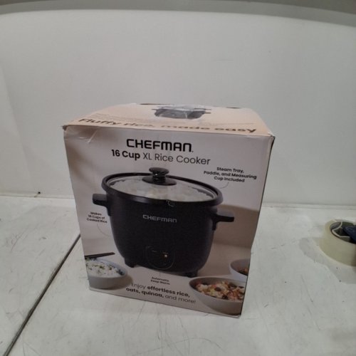 RICE COOKER WITH AUTOMATIC KEEP WARM AND NON STICK INNER POT - 16-CUP - BLACK image 4