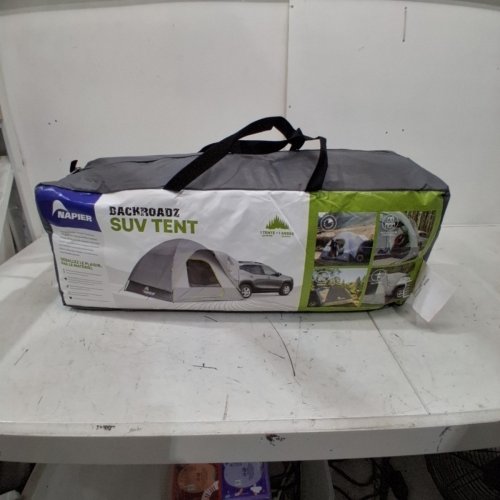 NAPIER BACKROADZ SUV TENT - 10FT X 10FT, SLEEPS 5 PEOPLE - BLACK & LIMEGREEN - (MODEL: 19100) image 6