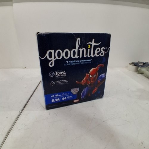 44PK GOODNITES BOYS' DISPOSABLE NIGHTTIME UNDERWEAR - S/M - SPIDERMAN image 2