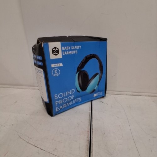 BABY SAFETY NOISEPROOF EARMUFFS - FITS N-2Y - 27DB REDUCTION - BLUE AND BLACK (MODEL: SA8-9) image 4