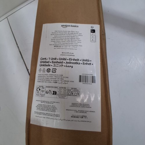 AMAZON BASICS HIGH-DENSITY ROUND FOAM ROLLER - 36" - BLACK image 4