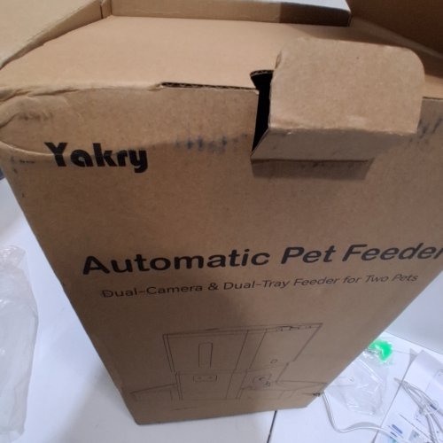 YAKRY DUAL-TRAY AUTOMATIC PET FEEDER WITH CAMERA - 2HD - 8L - WHITE (MODEL: C8) image 3
