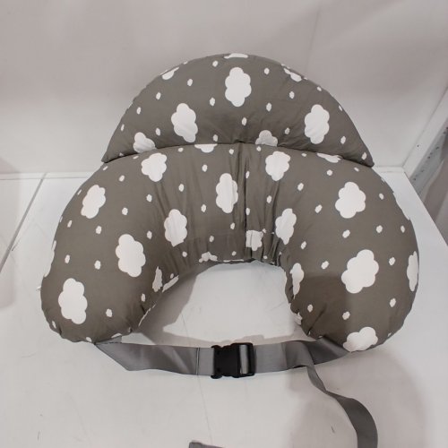 MOMCOZY NURSING PILLOW WITH ADJUSTABLE WAIST STRAP & SAFETY GUARD - PLUS SIZE - GREY image 3