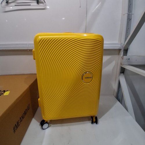 AMERICAN TOURISTER CURIO SPINNER CARRY ON LUGGAGE/SUITCASE WITH TSA LOCKS - 26.3" X 18.4" X 10.8" - GOLDEN YELLOW - (MODEL:143103-1371) image 2