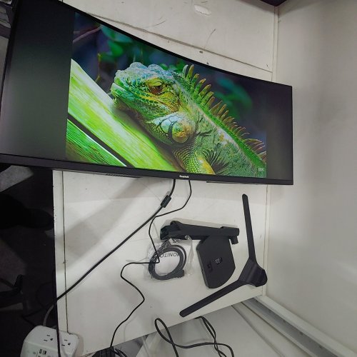GAWFOLK ULTRAWIDE CURVED ADAPTIVE SYNC COMPUTER MONITOR - 34" - 200HZ - 3440 X 1440 - BLACK (MODEL: GFTY98) image 2