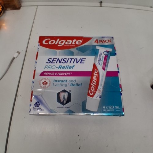 4PK COLGATE SENSITIVE PRO-RELIEF REPAIR & PREVENT TOOTHPASTE - 120ML/EACH image 2