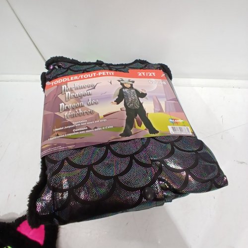 TODDLER ONE PIECE DARKNESS DRAGON COSTUME - 2T - BLACK image 2
