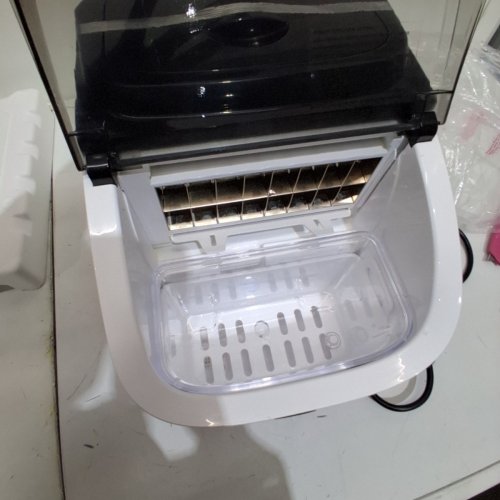 EUHOMY COUNTERTOP ICE CUBE MAKER MACHINE WITH EXTERNAL WATER TANK - 34LBS/DAY - BLACK (MODEL: IM005-CBL-CAEH) image 4
