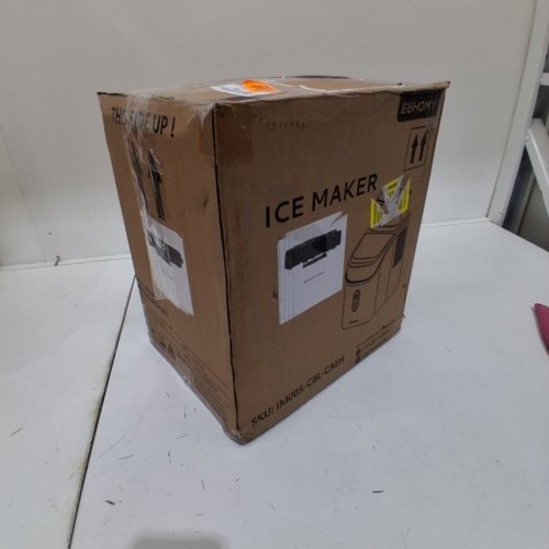 EUHOMY COUNTERTOP ICE CUBE MAKER MACHINE WITH EXTERNAL WATER TANK - 34LBS/DAY - BLACK (MODEL: IM005-CBL-CAEH) image 5