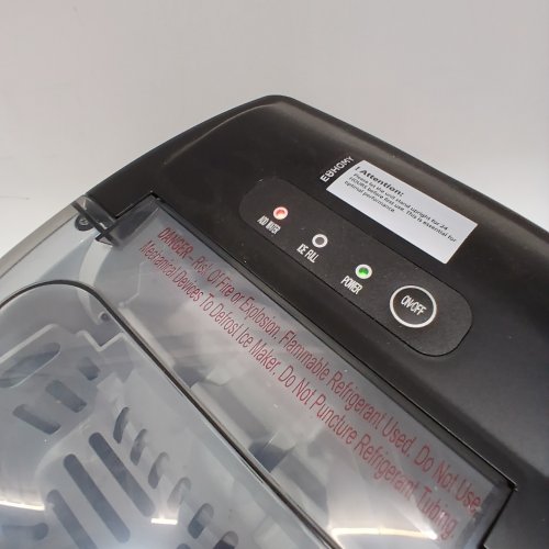 EUHOMY COUNTERTOP ICE MAKER MACHINE WITH HANDLE, BASKET AND SCOOP - MAKES 26LB/DAY - BLACK (MODEL: IM001-BBL-CAEH) image 2