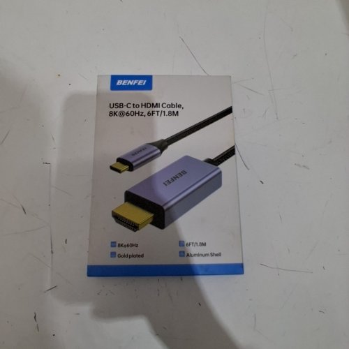 BENFEI USB-C TO HDMI CABLE - 8 K@60HZ, 6FT/1.8M - PURPLE / BLACK image 2
