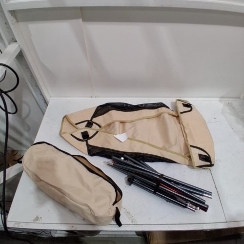 PORTABLE LIGHTWEIGHT FOLDING CAMPING CHAIR - BEIGE image 2