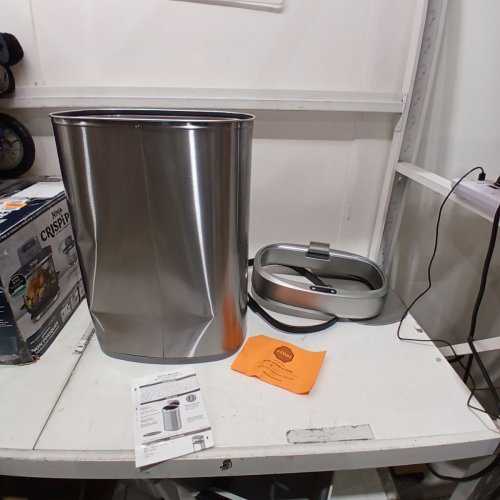 NINESTARS THE ORIGINAL TOUCHLESS AUTOMATIC MOTION SENSOR TRASH CAN 13.2 GAL/50L - SILVER - (MODEL: DZT-50-49) image 2
