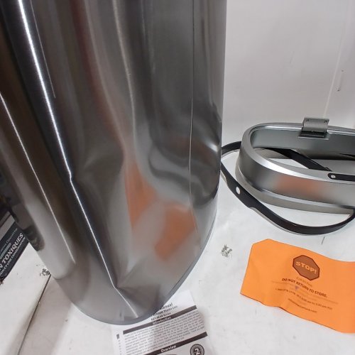 NINESTARS THE ORIGINAL TOUCHLESS AUTOMATIC MOTION SENSOR TRASH CAN 13.2 GAL/50L - SILVER - (MODEL: DZT-50-49) image 3