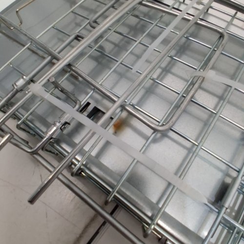 VEVOR HUMANE GALVANIZED IRON ANIMAL TRAP - 24" X 8" X 8" - SILVER (MODEL: LB-18) image 3