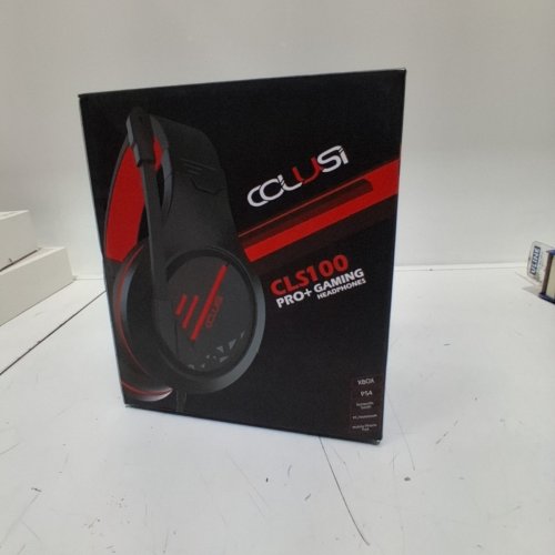COLUSI PRO+ WIRED GAMING HEADPHONES WITH MICROPHONE - BLACK/RED (MODEL: CLS100) image 4