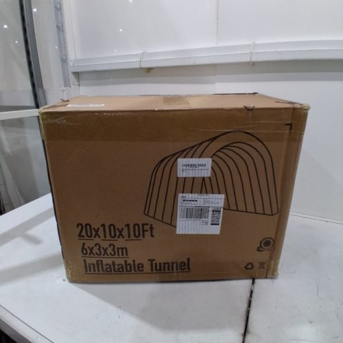 GR8FUN INFLATABLE SPORTS TUNNEL ENTRANCE - 20FT X 10FT X 10FT - WHITE image 2