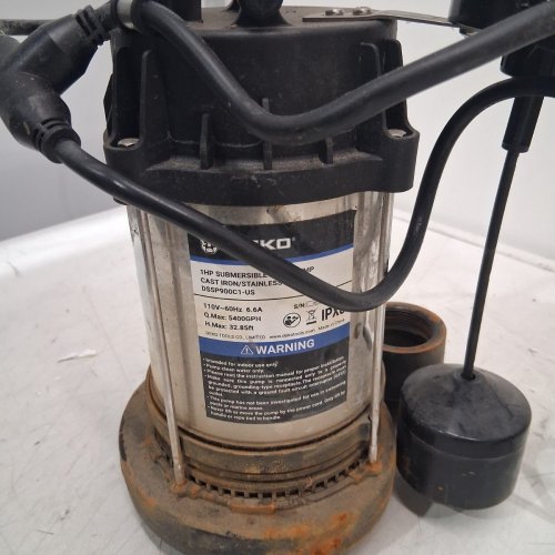 DEKO PRO SUBMERSIBLE WATER SUMP PUMP - 1HP - 5400GPH - BLACK image 3