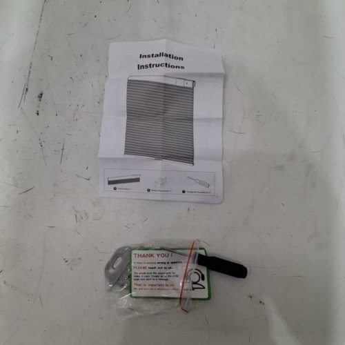 TONATURE NO DRILL CELLULAR SHADES FOR INDOOR WINDOWS - 22" X 80" - GREY/WHITE image 3