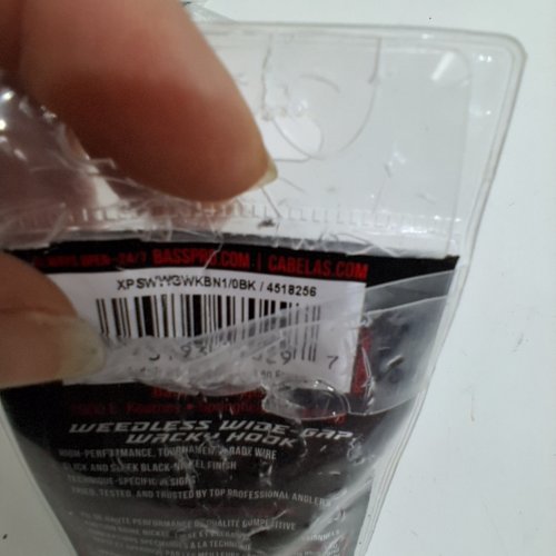 18PK BPS XPS WEEDLESS WIDE GAPWEEDLESS WACKY FISHING HOOKS - 1/0 - BLACK NICKEL image 2
