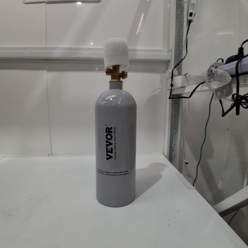 C02 AIR TANK DOT APPROVED CYLINDER FOR DRAFT BEER DISPENSING & SODA MAKER - 10LBS - GREY image 2