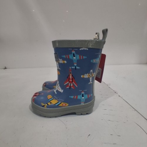 HATLEY AEROPLANE PRINT RAIN BOOTS - 6 - BLUE (STYLE: Y00FPK1366) image 3