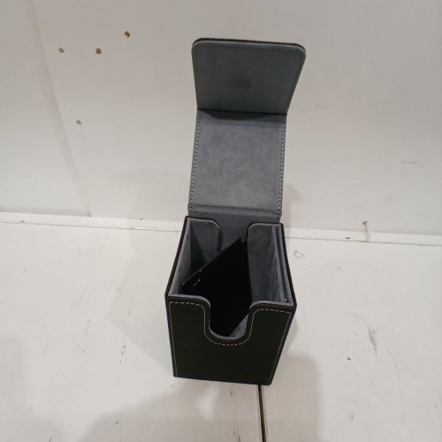 UAONO TCG CARD PROTECTOR STORAGE BOX - 120+ CARDS - BLACK image 2