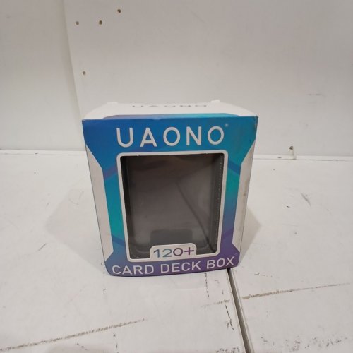 UAONO TCG CARD PROTECTOR STORAGE BOX - 120+ CARDS - BLACK image 4