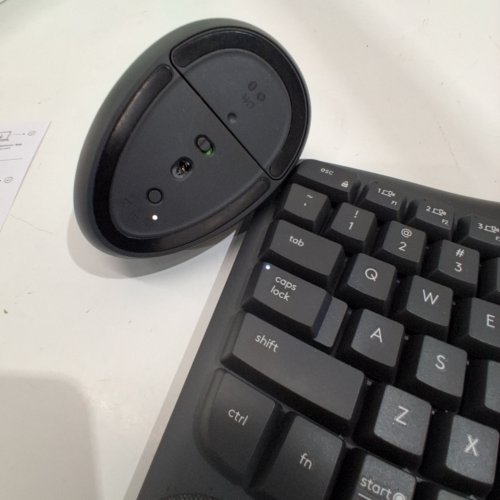 2PC LOGITECH WAVE KEYS KEYBOARD AND LIFT COMBO MOUSE - BLACK (MODEL: 920-013610) image 2