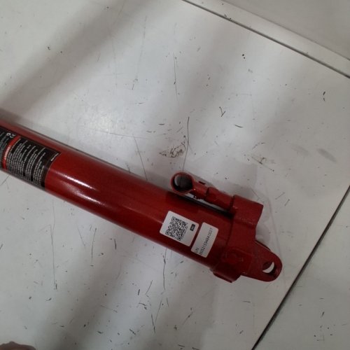 HYDRAULIC 3 TON LONG RAM JACK WITH SINGLE PISTON PUMP / CLEVIS BASE / MANUAL CHERRY PICKER & HANDLE - 6600LBS CAP - RED - (MODEL:3T) image 3