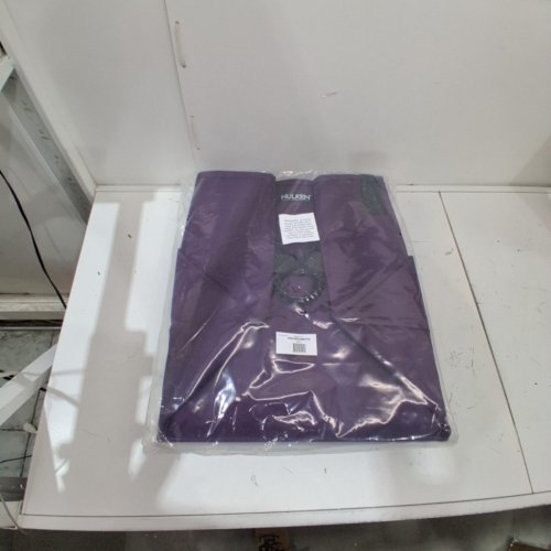 HULKEN LARGE FOLDABLE REUSABLE GROCERY BAG ON WHEELS WITH ZIPPER TOP - 66 LBS MAX - 20" X 16" X 26" - PURPLE image 2