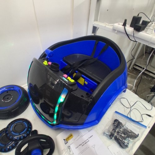 ANPABO 3-IN-1 CHILDREN'S RIDE-ON CAR - 12 V - BLUE (MODEL: QY2988) image 4