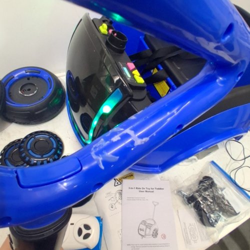 ANPABO 3-IN-1 CHILDREN'S RIDE-ON CAR - 12 V - BLUE (MODEL: QY2988) image 7