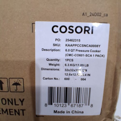 COSORI ELECTRIC 9-IN-1 PRESSURE COOKER WITH 13 PRESETS - 6Q - SILVER (MODEL: CMC-C0601-SCA) image 7