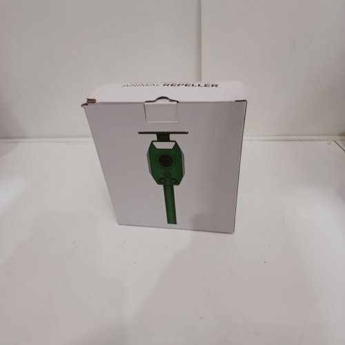 ANIMAL REPELLER ULTRASONIC SOLAR POWER BIRD DOG CAT SKUNK DEER RACCOON REPELLENT - 19" - GREEN image 3