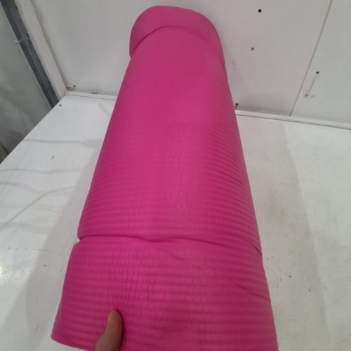 AMAZON BASICS EXTRA THICK EXERCISE YOGA MAT WITH CARRYING STRAP - 1/2" THICK - 24" X 74" - PINK image 3