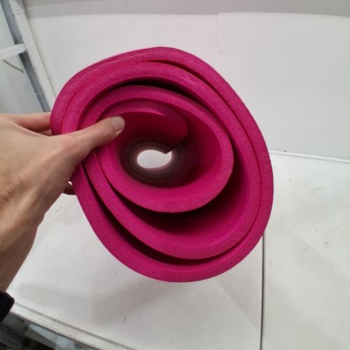 AMAZON BASICS EXTRA THICK EXERCISE YOGA MAT WITH CARRYING STRAP - 1/2" THICK - 24" X 74" - PINK image 4