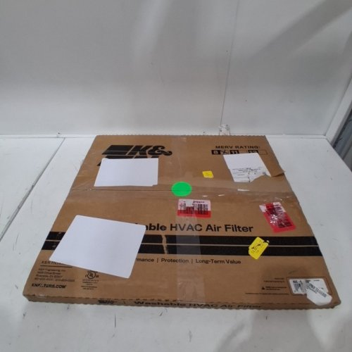 K&N WASHABLE MERV8 FURNACE HVAC AIR FILTER - 20" X 22" X 1" - WHITE - (MODEL: HVC-8-12022) image 4