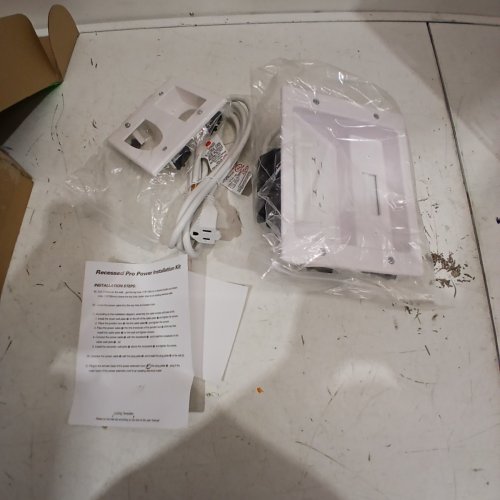 RECESSED PRO POWER IN WALL TV CABLE HIDER - WHITE image 2