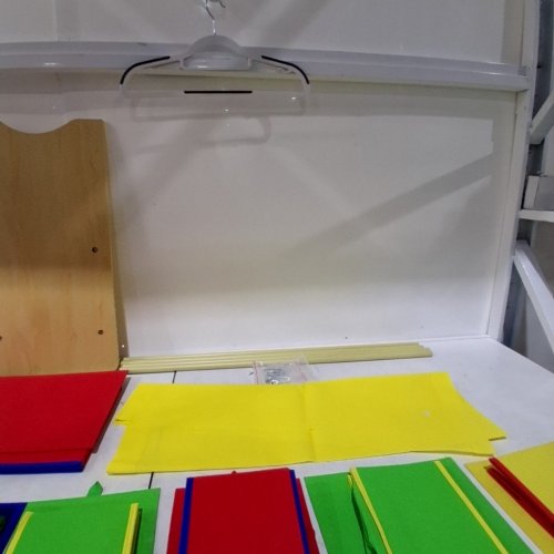 CLASSKIDS' TOY STORAGE ORGANIZER WITH 9-BIN FABRIC STORAGE BOX - MULTICOLOUR (MODEL : CLJWTR-3090) image 3