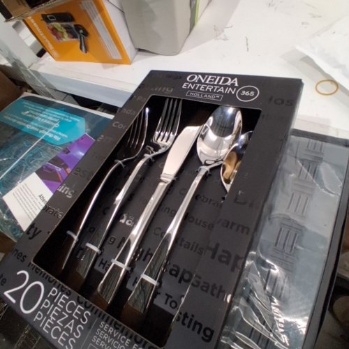 20PC ONEIDA HOLLAND FLATWARE SET - SILVER-TONE (STYLE: 50296141) image 4