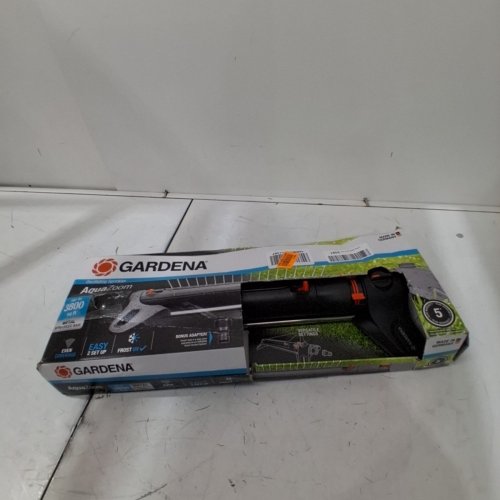 GARDENA AQUAZOOM ADJUSTABLE OSCILLATING YARD SPRINKLER - UP TO 3800SQFT - BLACK/ORANGE (MODEL: ‎20570-81) image 4