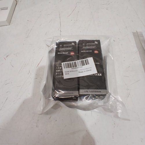 2PC LED MOTORCYCLE TURN SIGNALS - DC9V-DC12V - BLACK image 2
