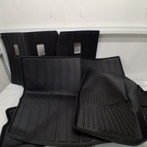 7PC WAYIDSS ALL WEATHER FLOOR MATS SET FOR FORD ESCAPE/C-MAX (2013-2019) - ANTI-SLIP CAR FLOOR LINERS - BLACK image 4