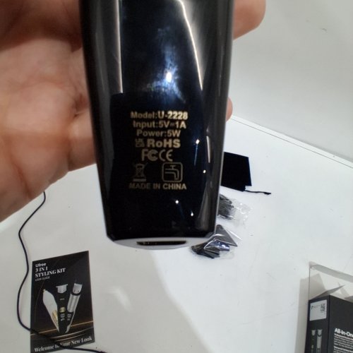 UFREE WATERPROOF HAIR TRIMMER ELECTRIC RAZOR SHAVER - BLACK (MODEL: AMU-2228-Q311) image 3