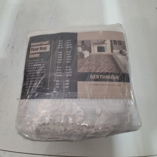 BERTHAMEER AREA RUNNER RUG - 2FT X 10FT - GREY/WHITE image 2