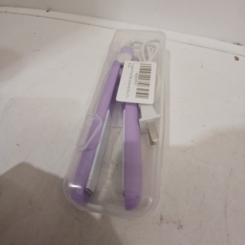 KATARTIZO 2-IN-1 WERDENY MINI CERAMIC HAIR CURLER & STRAIGHTENER - 1/2" BARREL , 6.5" LENGTH - PURPLE image 4